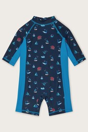 Monsoon Blue Baby Sailboats Swimsuit - Image 1 of 3
