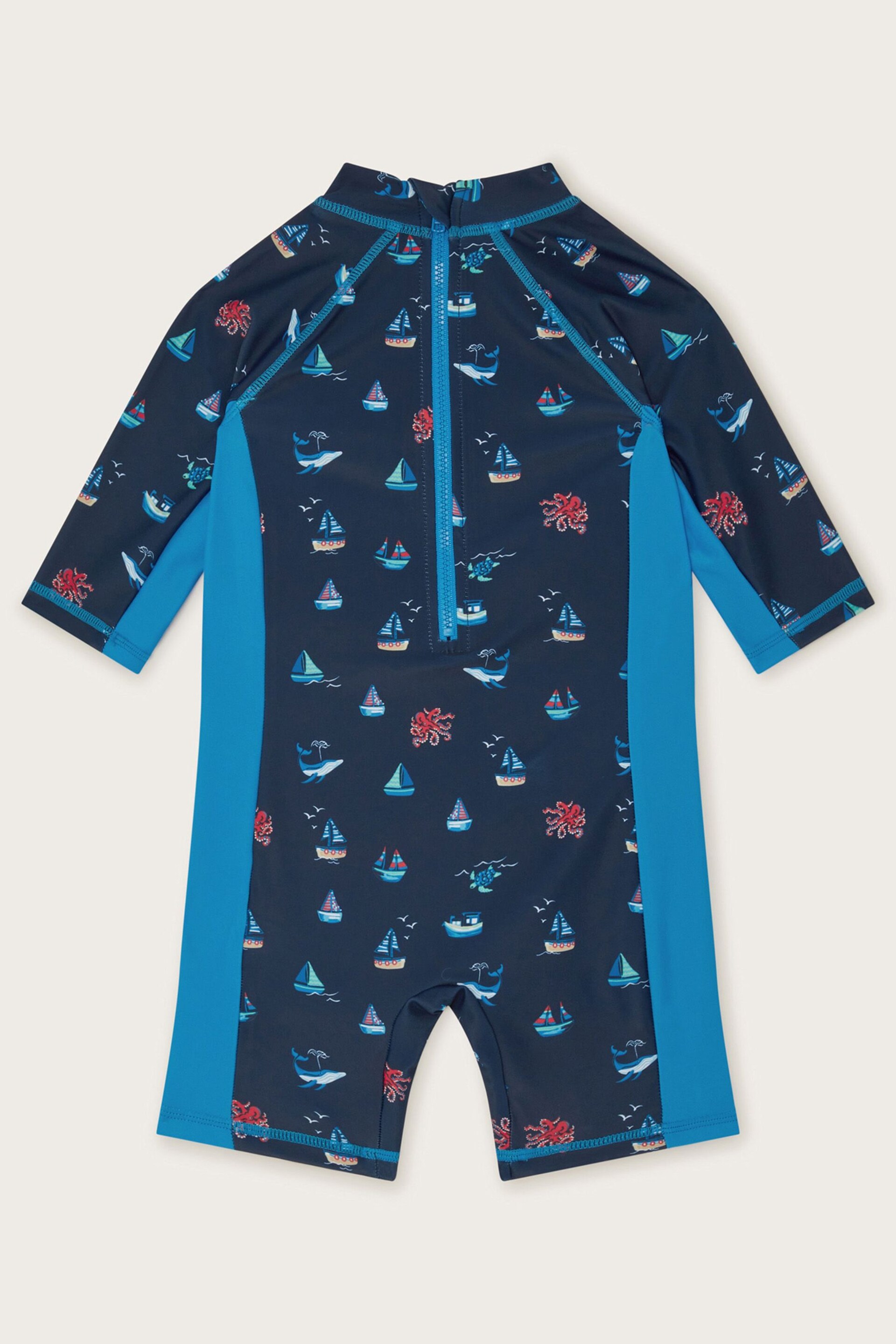 Monsoon Blue Baby Sailboats Swimsuit - Image 2 of 3