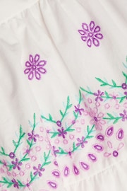 Monsoon Purple Floral Broderie Dress - Image 4 of 4