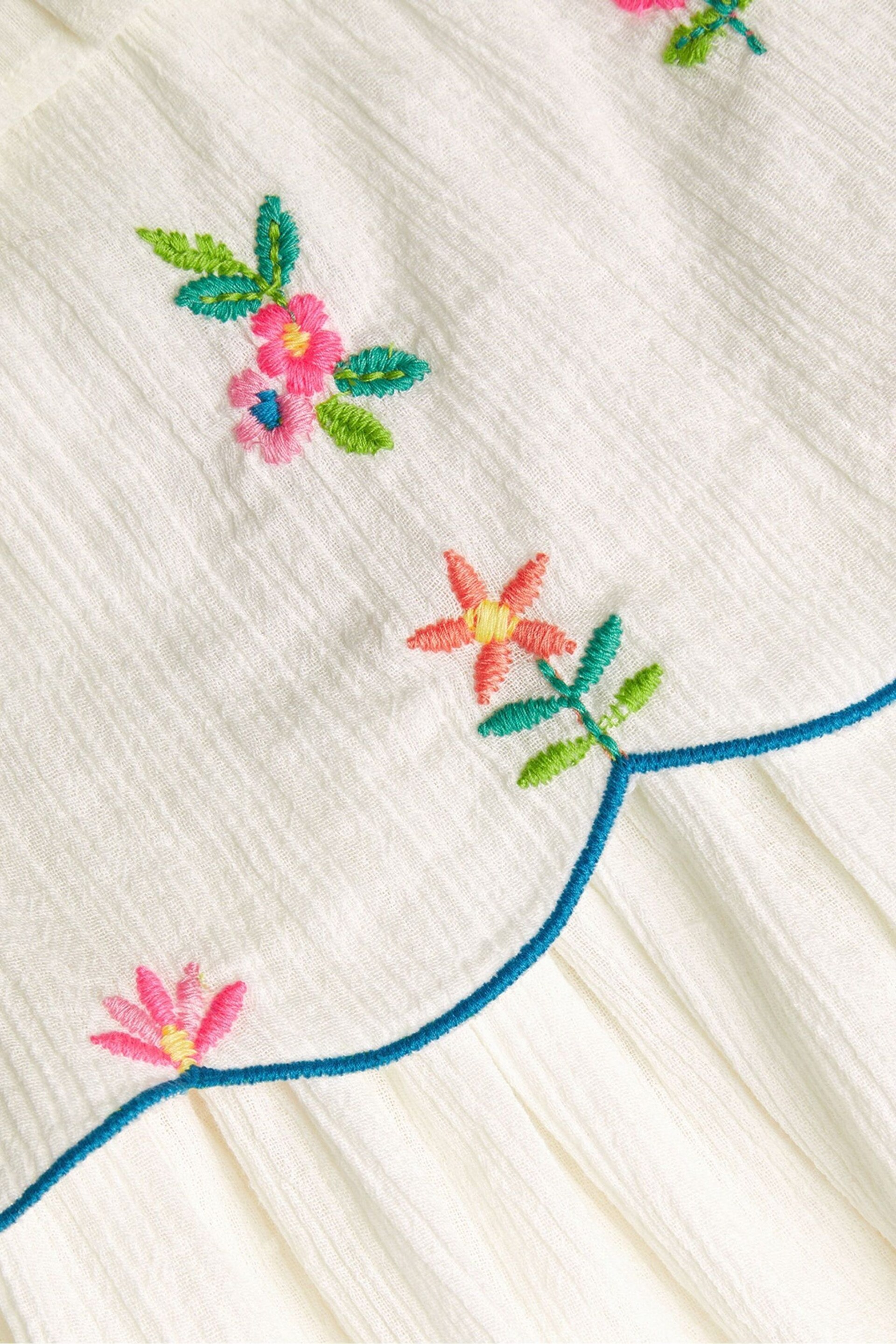 Monsoon White Floral Embroidered Baby Dress - Image 2 of 2