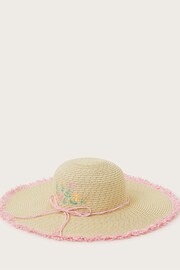 Monsoon Natural Embroidered Floppy Hat - Image 1 of 3