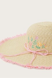 Monsoon Natural Embroidered Floppy Hat - Image 3 of 3