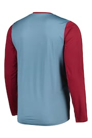 Castore Blue Long Sleeve Aston Villa Players Training Top - Image 2 of 3