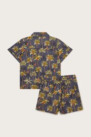 Monsoon Blue Monkey Print Shirt and Shorts Set - Image 2 of 3