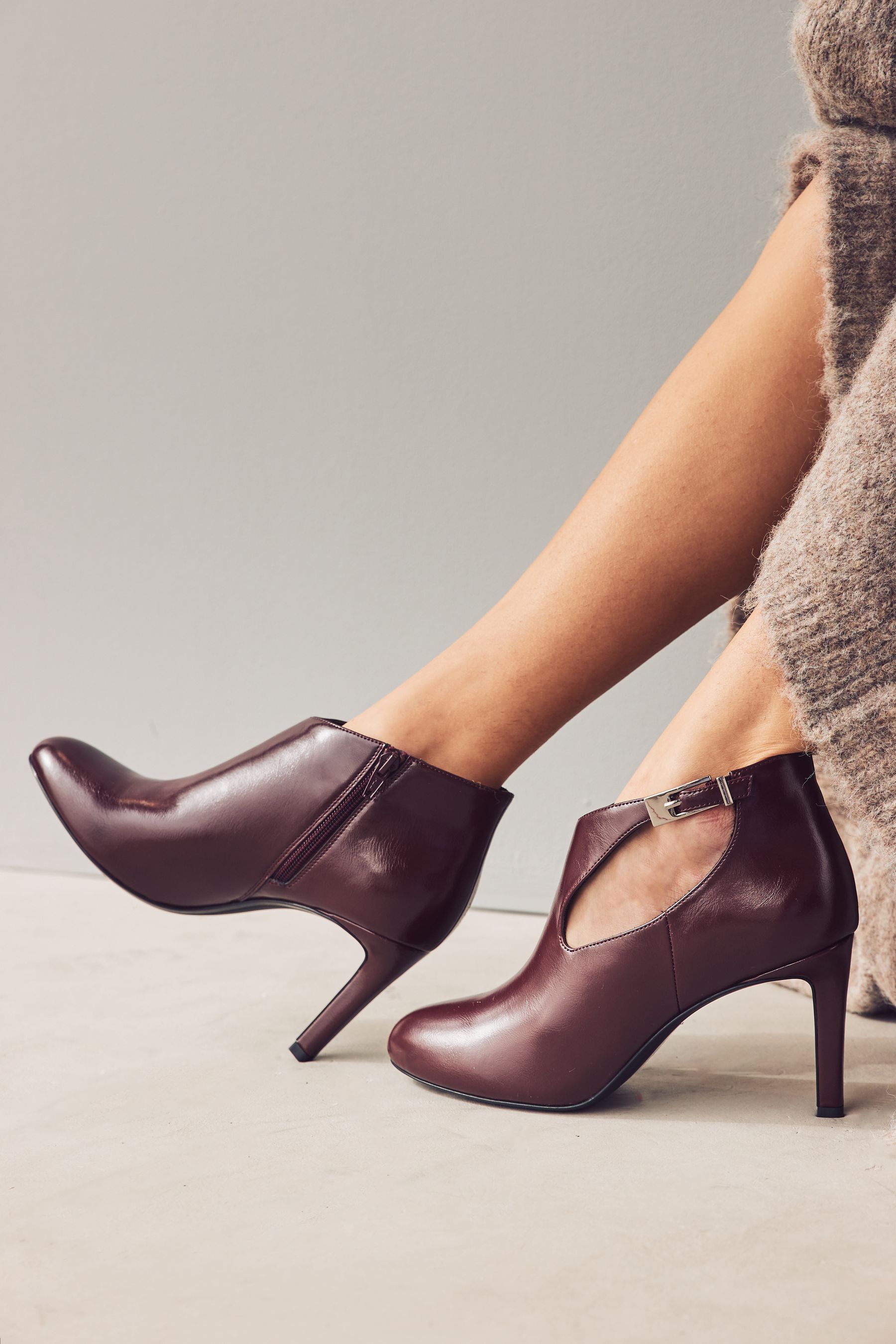 Next burgundy shoes discount