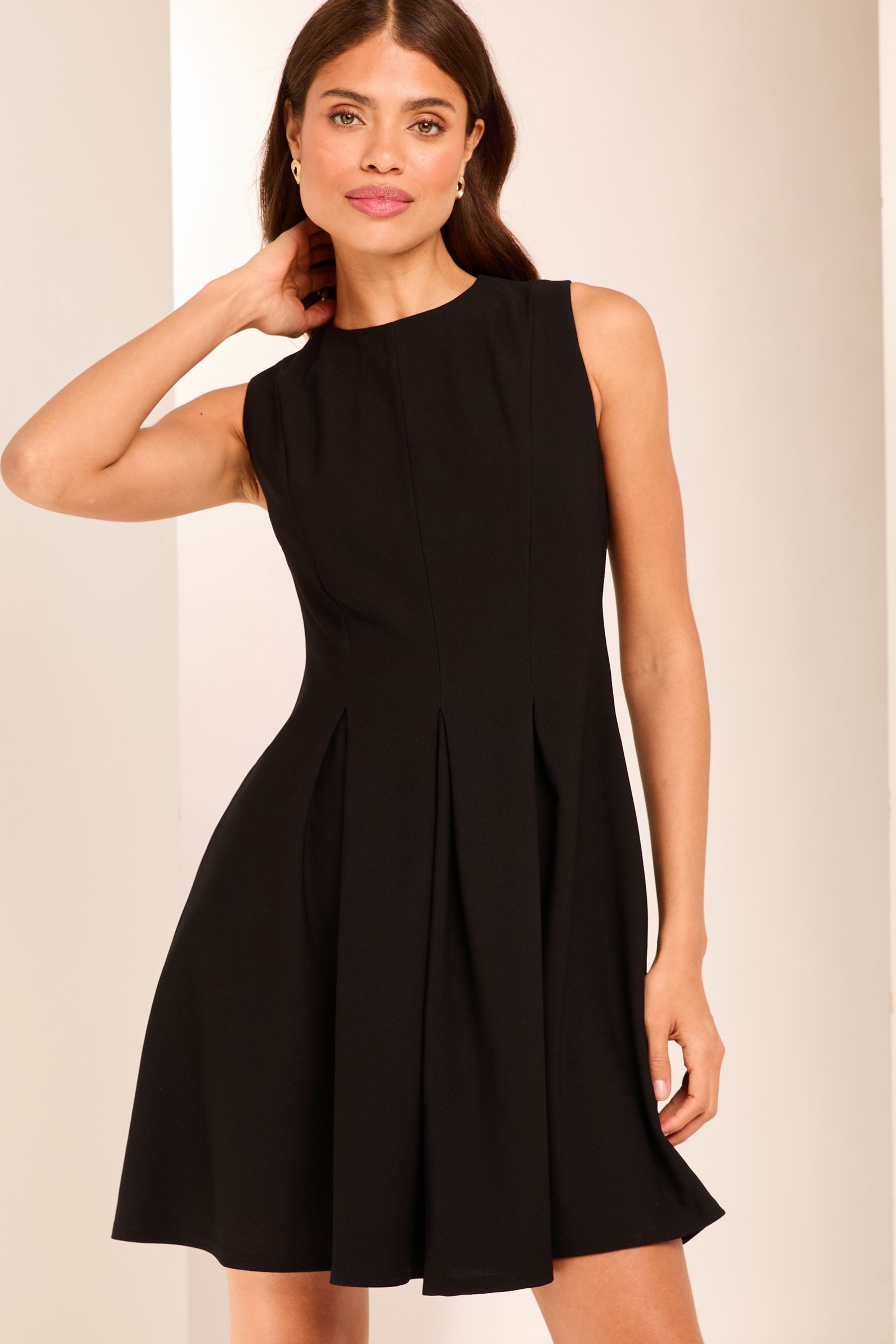 Pleated skater dress shop