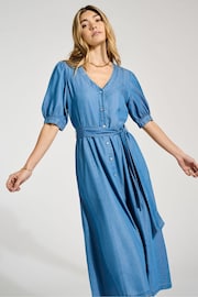 Baukjen Blue Yasmyn Dress with Tencel™ - Image 1 of 5