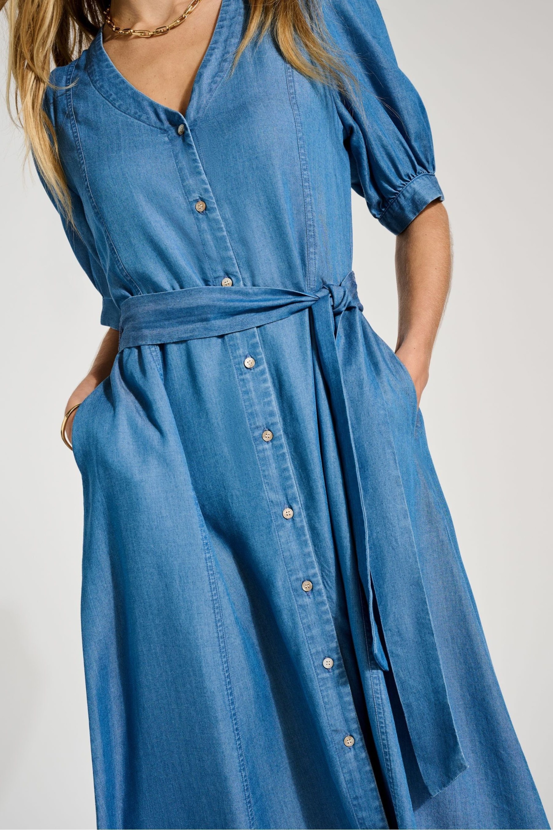 Baukjen Blue Yasmyn Dress with Tencel™ - Image 4 of 5