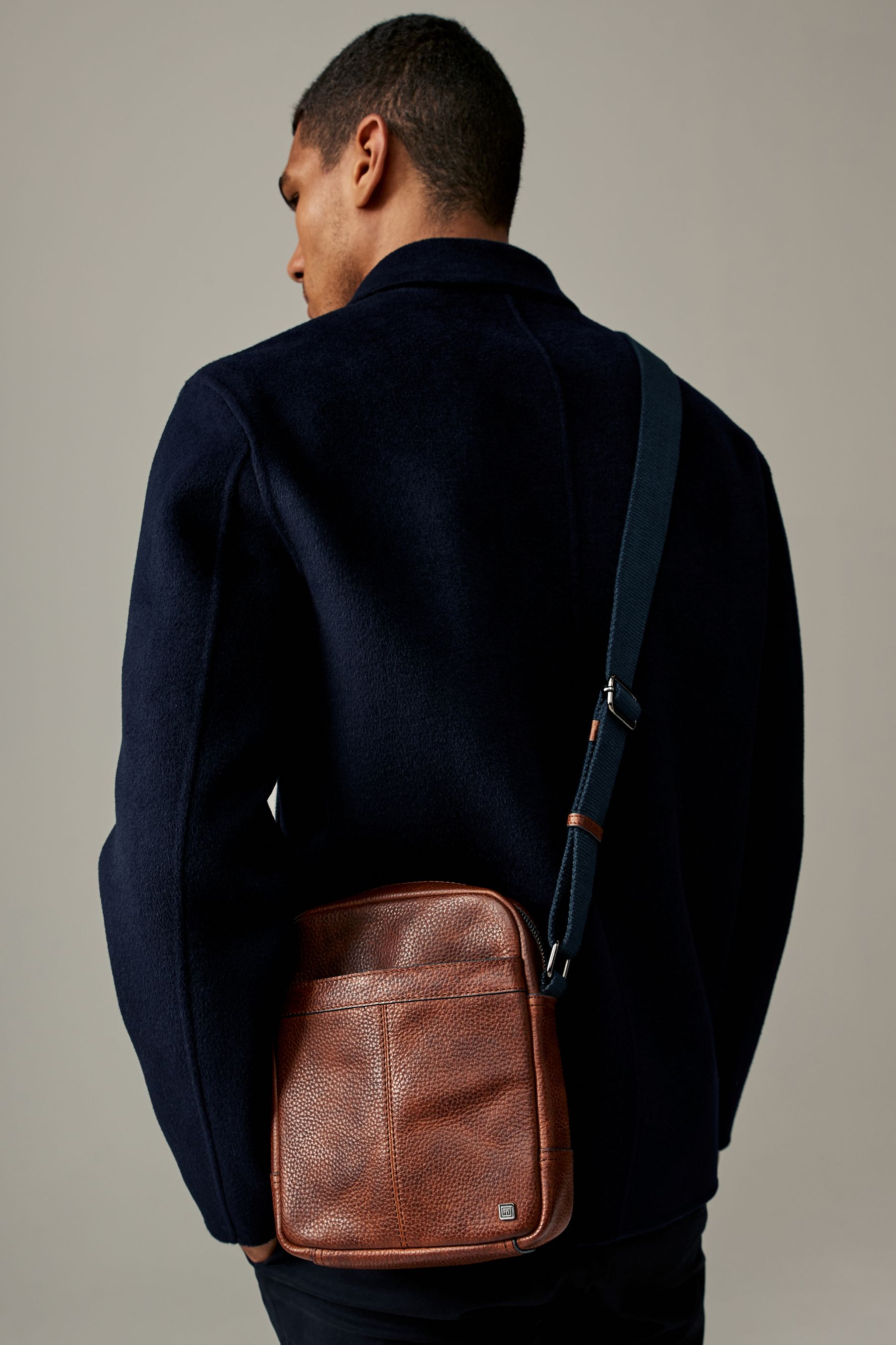 Buy Brown Leather Cross Body Bag from Next Malaysia