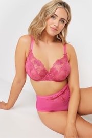 Yours Curve Pink & Black Non-Padded Bra 2 Pack - Image 2 of 8