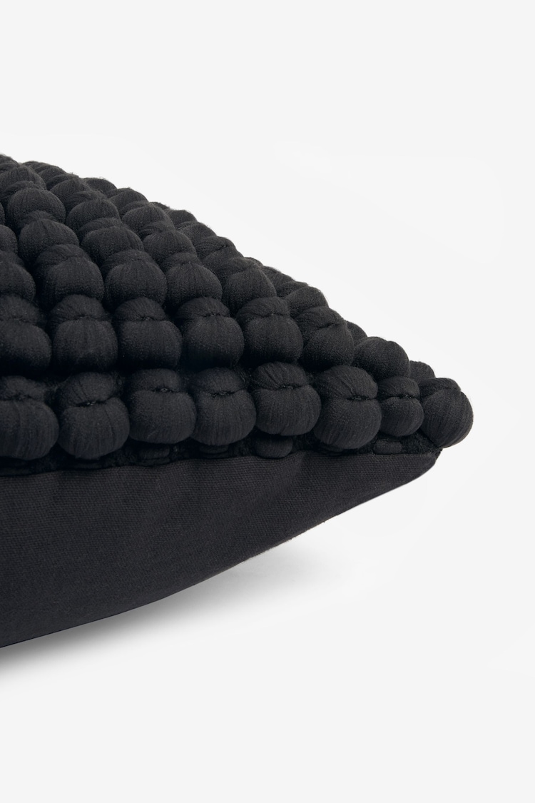 Black 43 x 43cm Global Bobble Cushion - Image 7 of 7