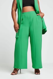 Yours Curve Green LIMITED COLLECTION Curve Pink Wide Leg Trousers - Image 1 of 6