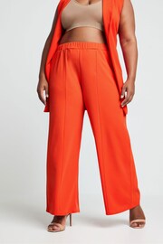Yours Curve Orange LIMITED COLLECTION Curve Pink Wide Leg Trousers - Image 1 of 5