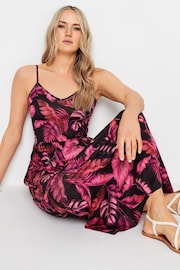 Long Tall Sally Black LTS Tall & Pink Tropical Print Maxi Dress - Image 4 of 5