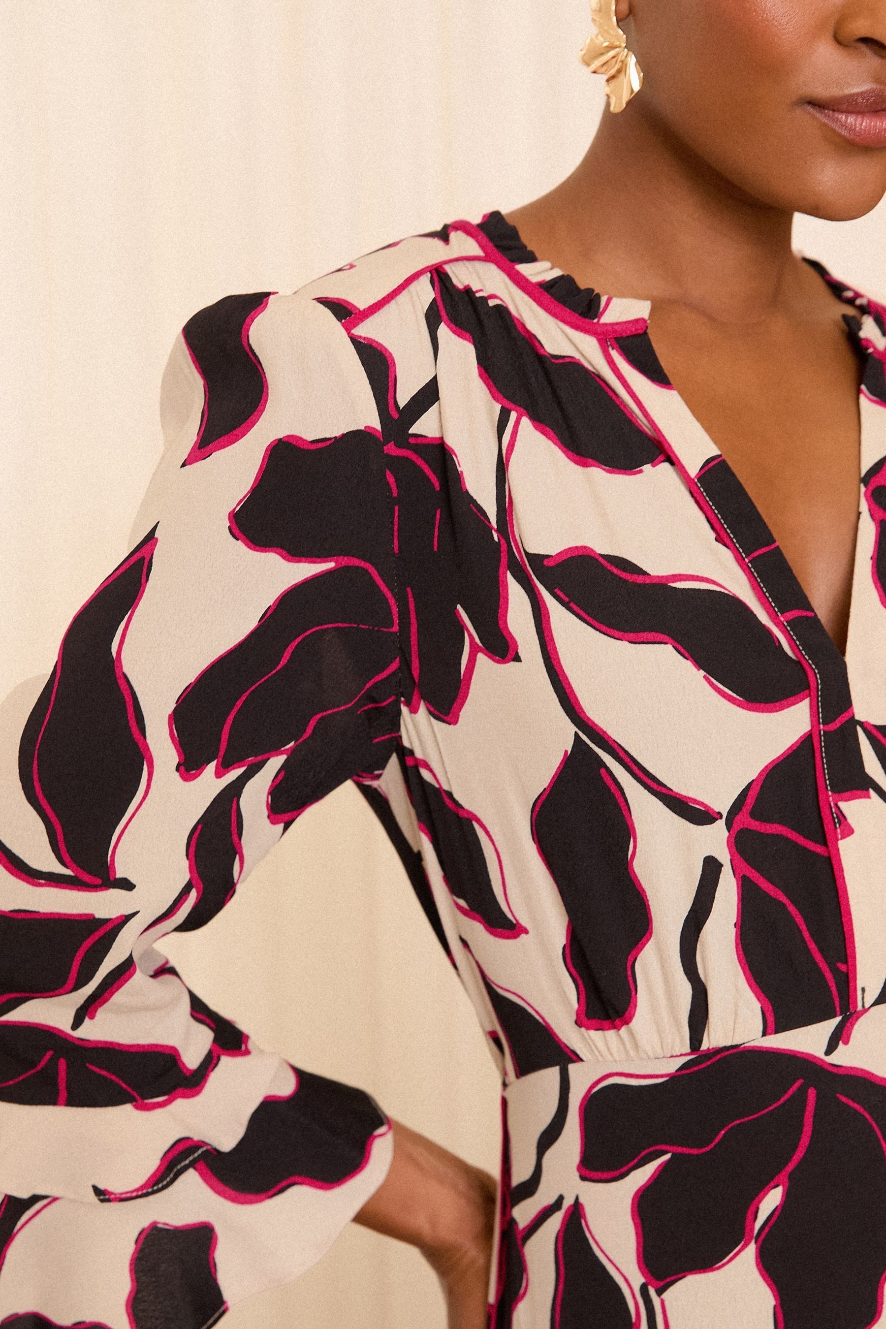 Floral keyhole dress new arrivals
