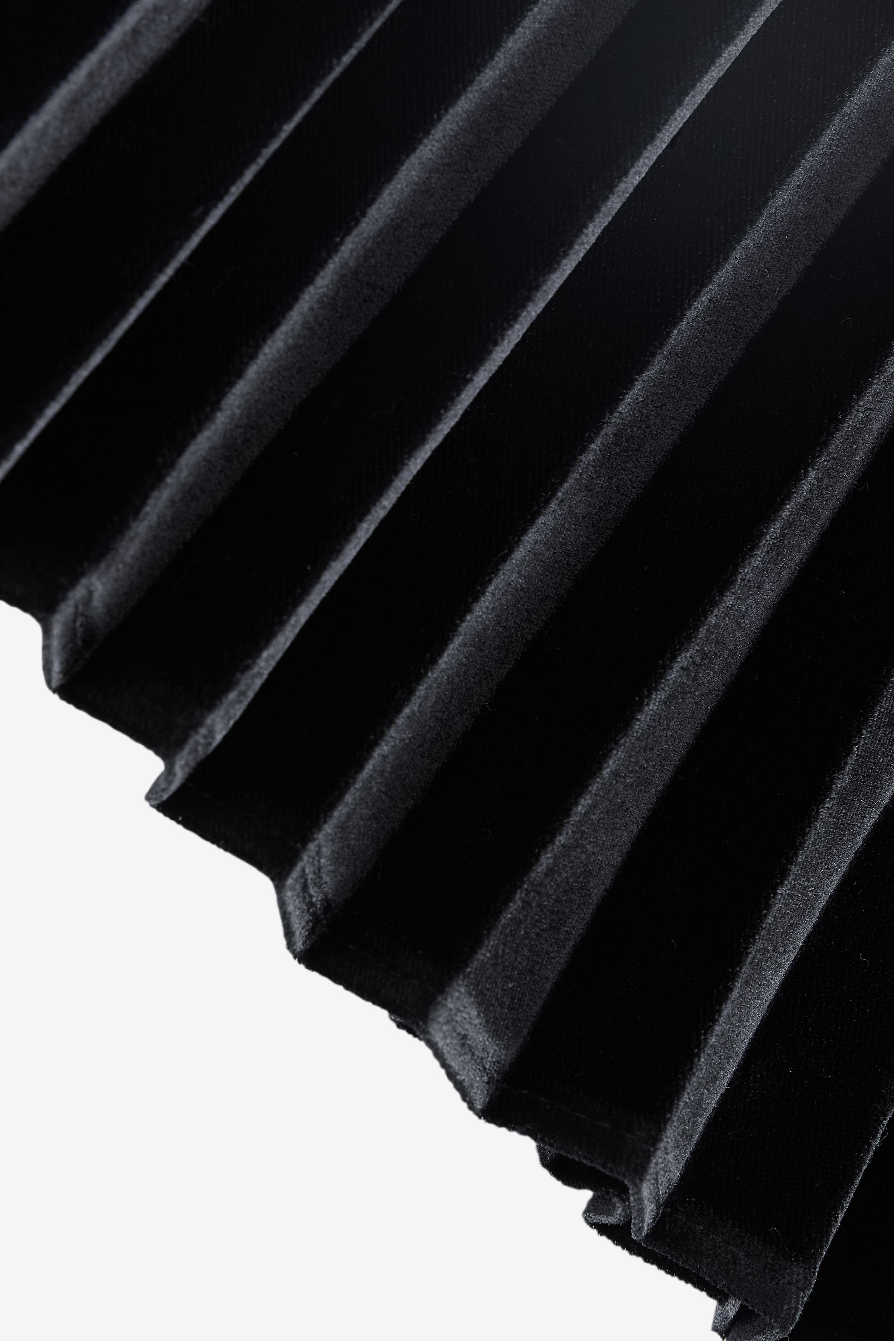 Next black pleated velvet skirt hot sale