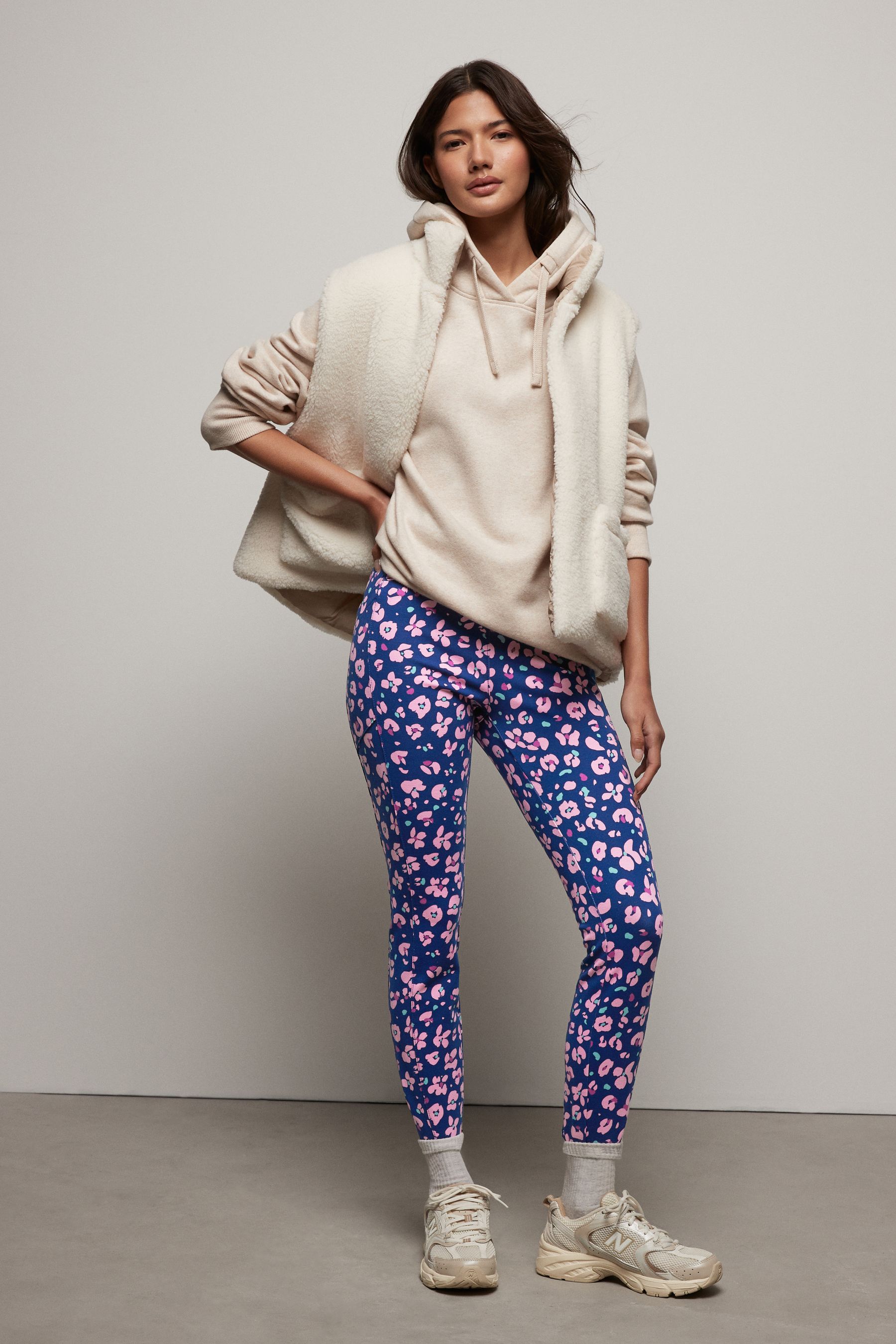 Purple fleece lined leggings new arrivals