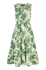Mela Green Floral Relaxed Sleeveless Midi Dress - Image 5 of 5