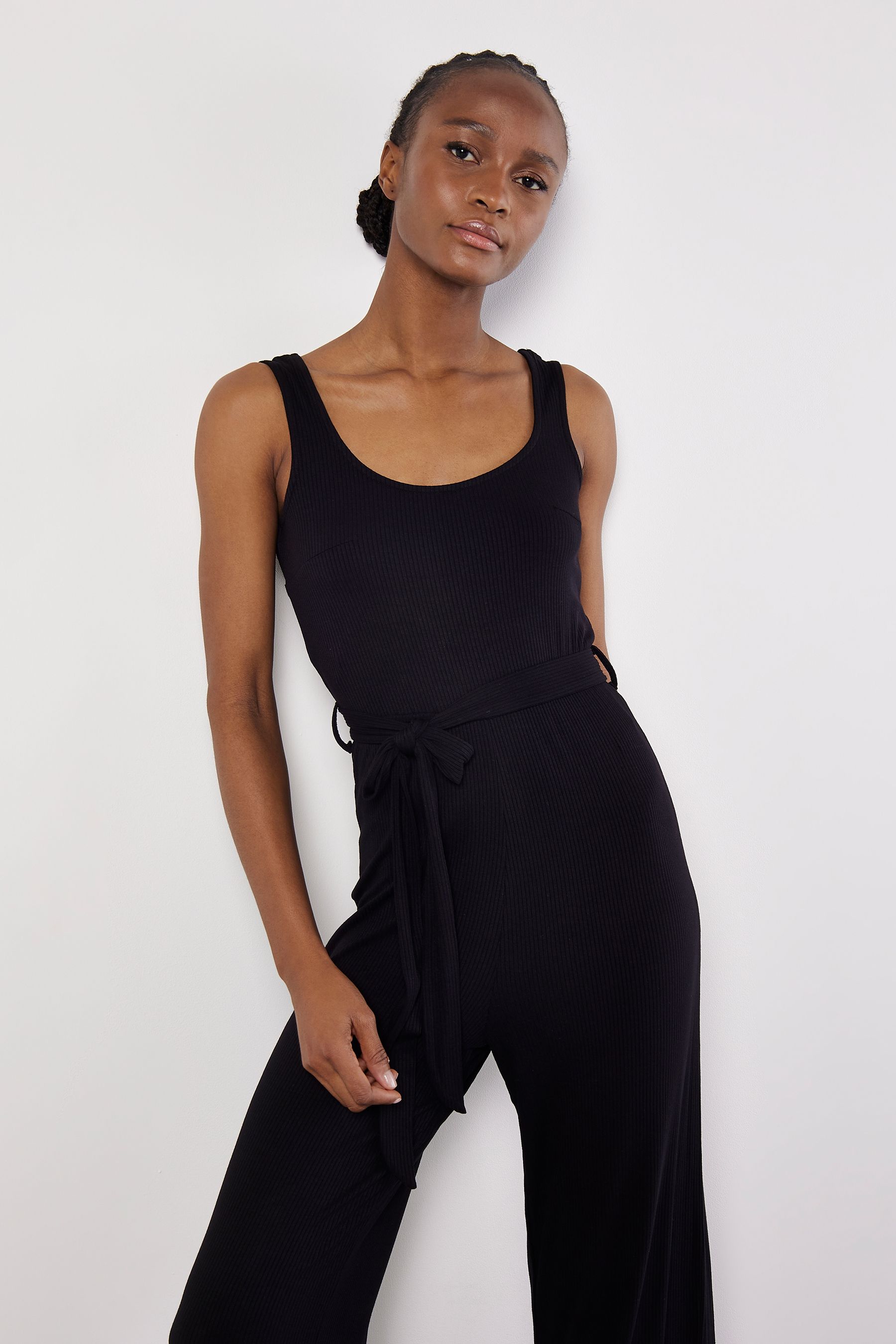 Apricot black jumpsuit sales