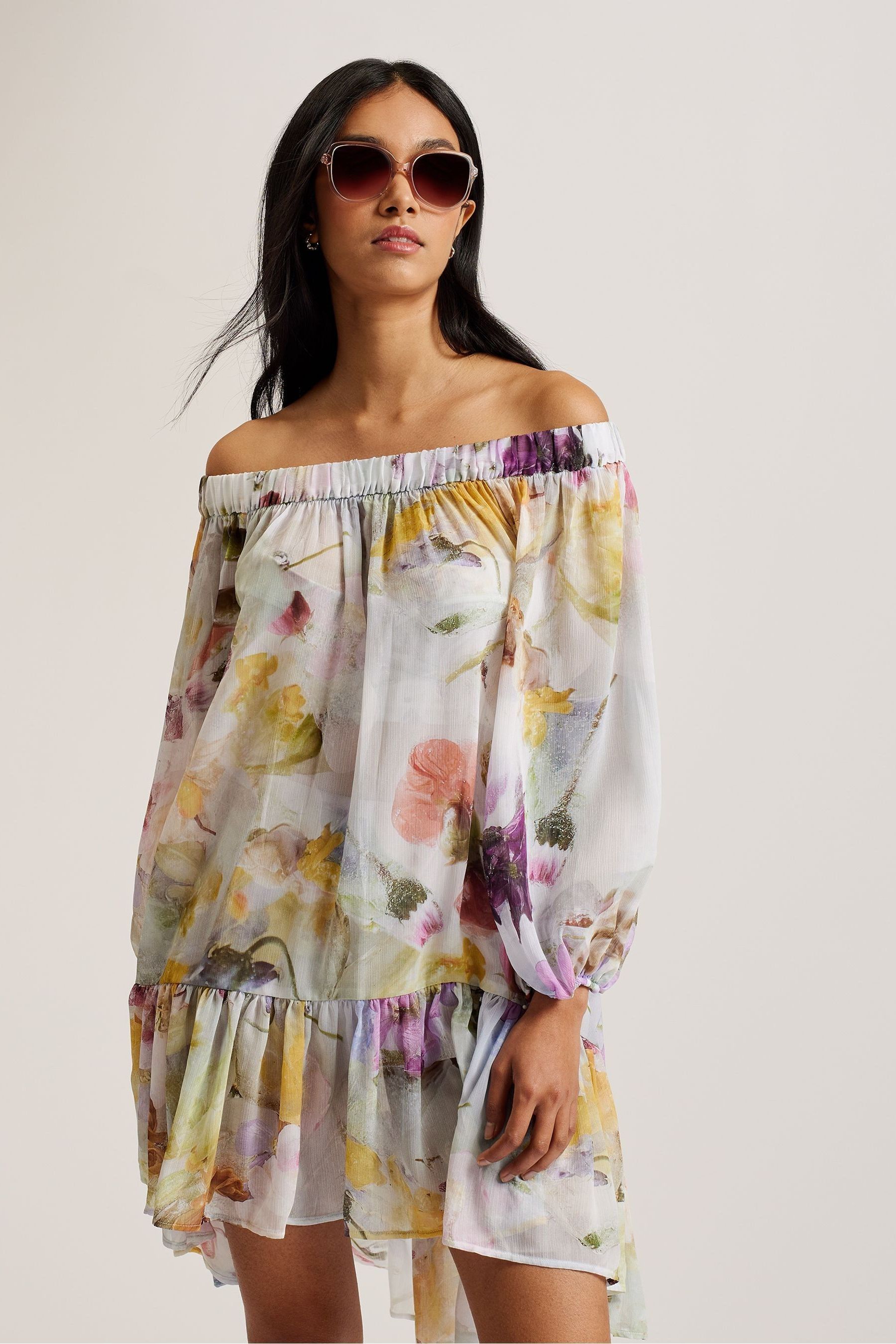 Ted baker off shoulder dress sales