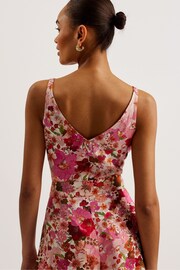 Ted Baker Pink Sorapia Printed V-Neck Cami - Image 4 of 6