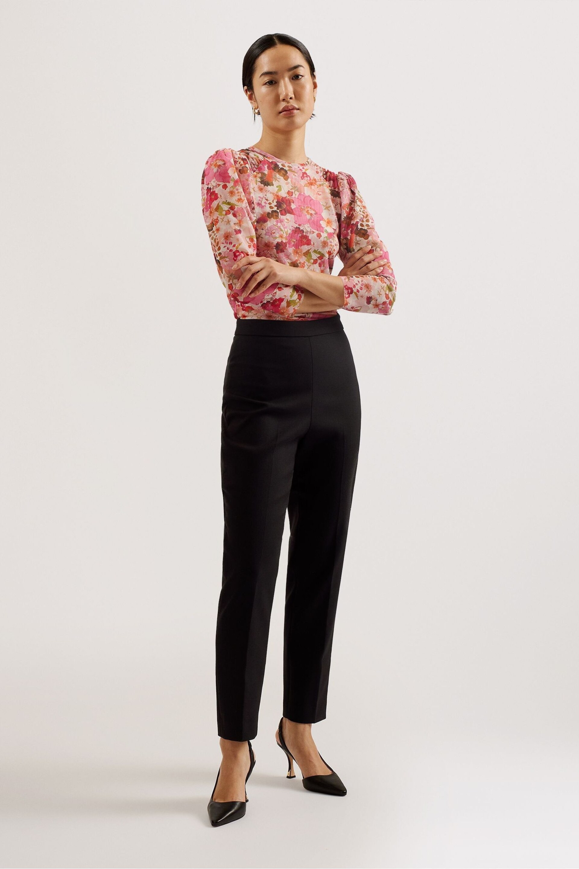 Ted Baker Black Manabut Tailored Trousers - Image 1 of 5