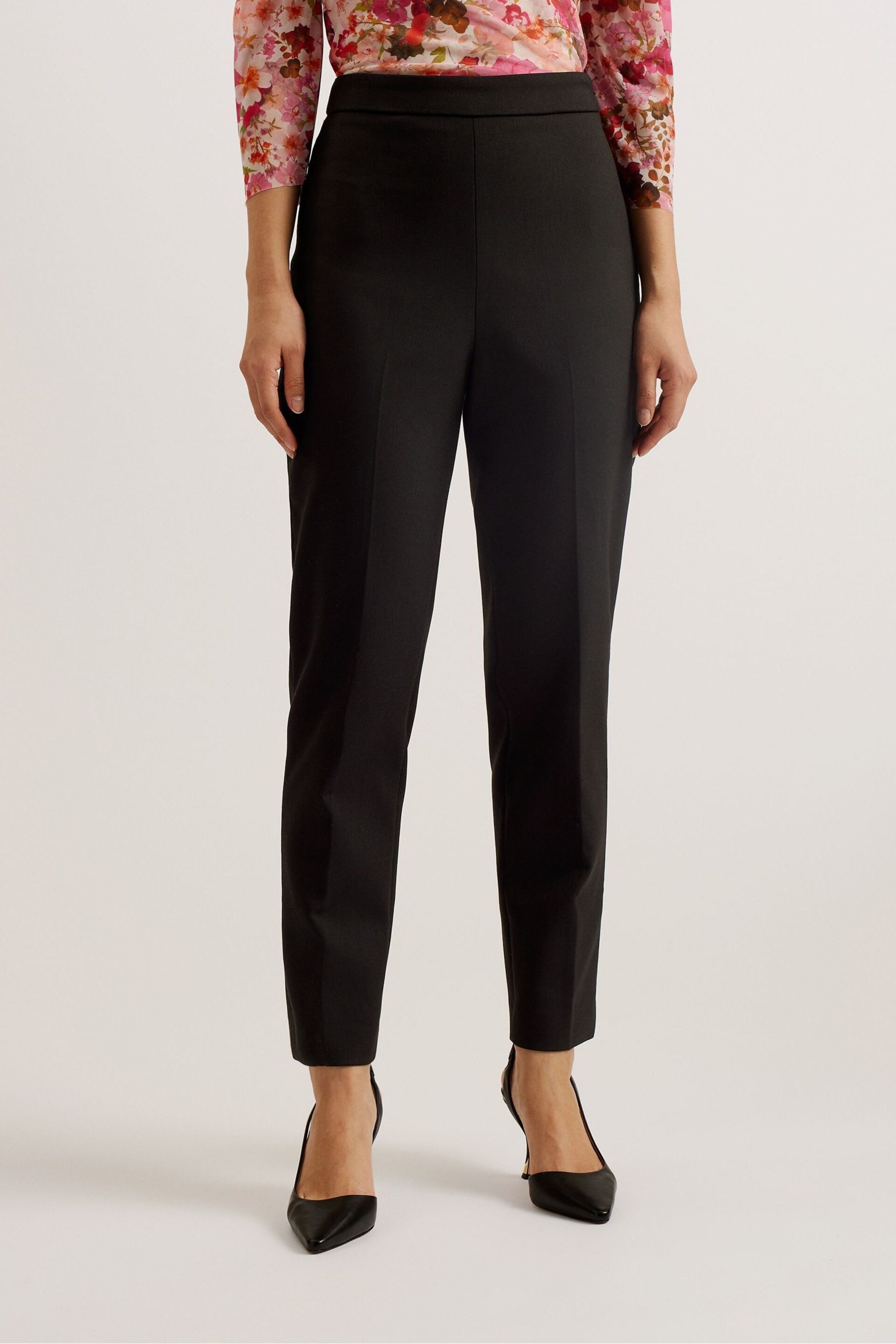 Ted Baker Black Manabut Tailored Trousers - Image 2 of 5