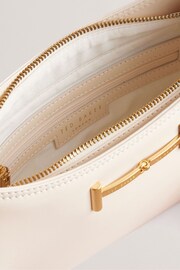 Ted Baker Cream Edalli Equestrian Baguette Bag - Image 4 of 5