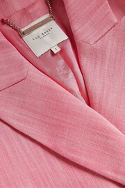 Ted Baker Pink Hiroko Oversized Double Breasted Blazer Coat - Image 6 of 6