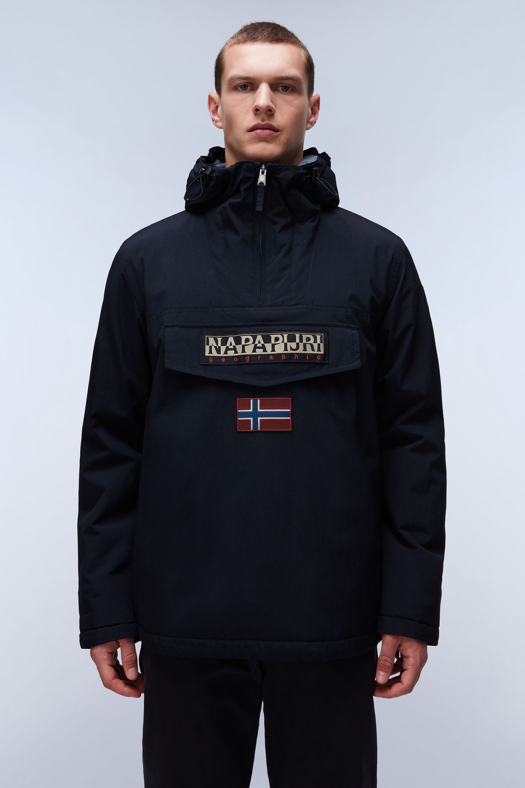 Mens Napapijri Rainforest Ripstop Anorak Black Jacket black price in Dubai UAE Compare Prices