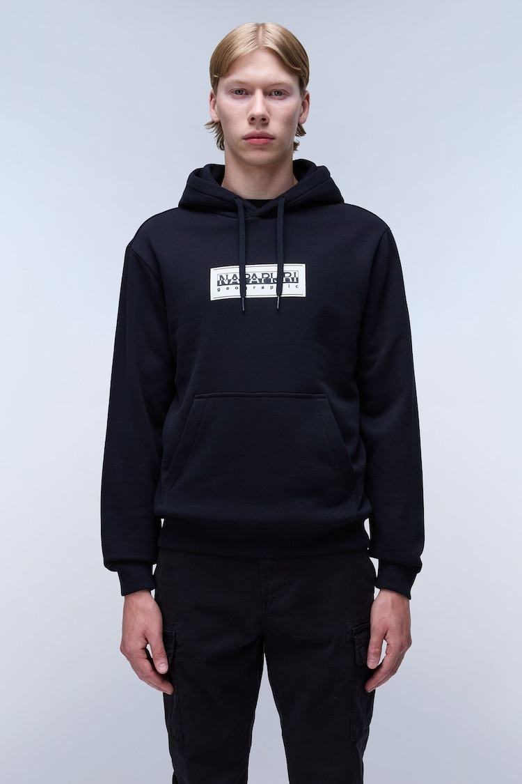 Napapijri Box Black Hoodie - Image 1 of 5