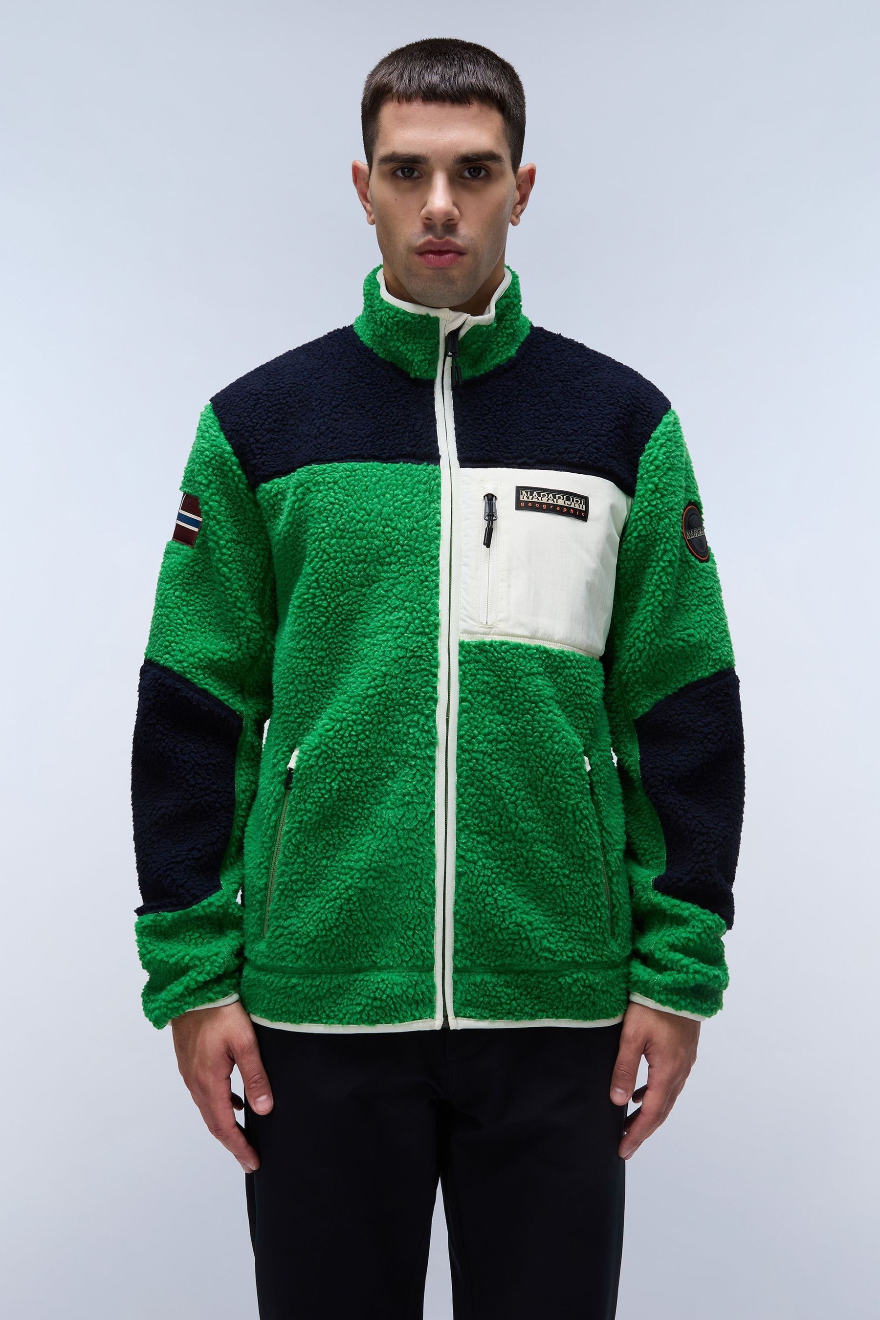 Buy Napapijri Green Yupik Full Zip Fleece from Next Luxembourg