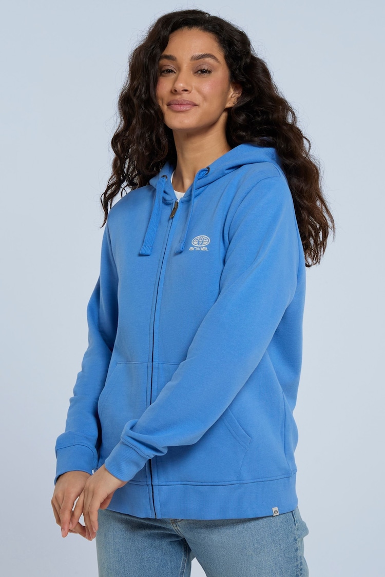 Animal Blue Womens Nikki Organic Zip Through Hoodie - Image 1 of 7