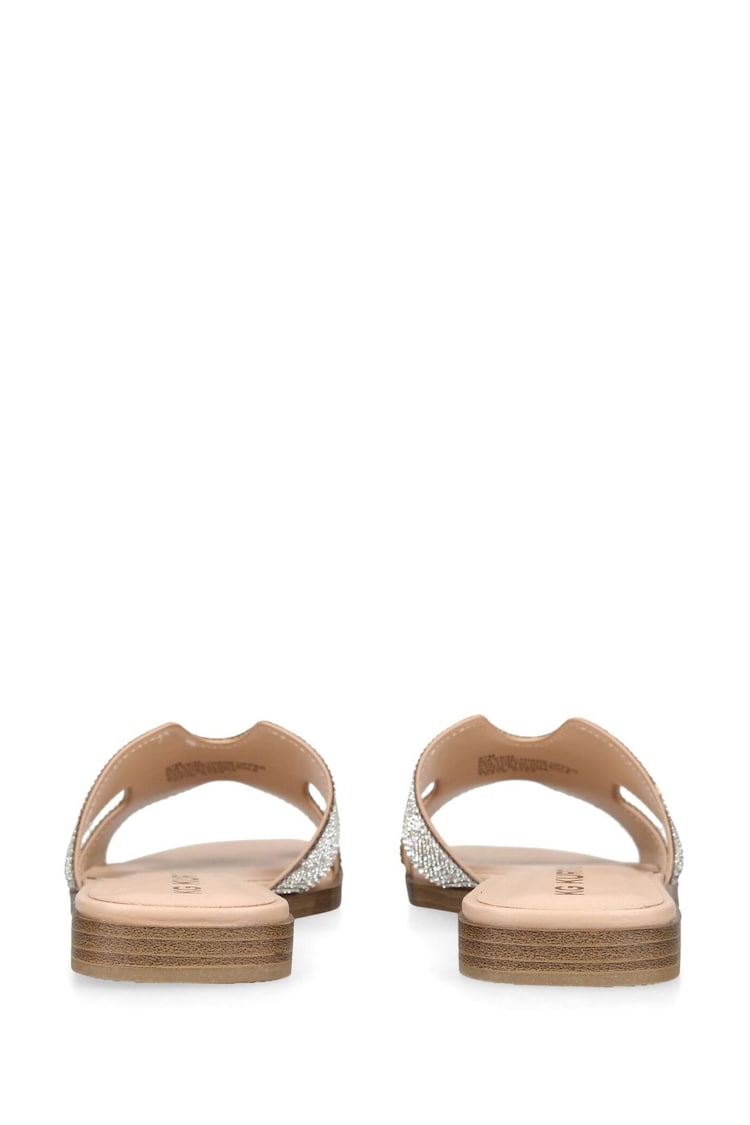 KG Kurt Geiger Silver Chrome Raven Bling Sandals - Image 2 of 4