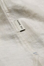 Ted Baker Cream Romeos Linen Shirt - Image 3 of 6