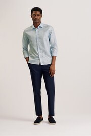 Ted Baker Blue Romeos Linen Shirt - Image 4 of 6