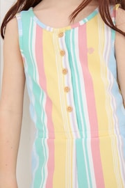 FatFace Evie Blue Stripe Playsuit - Image 4 of 5