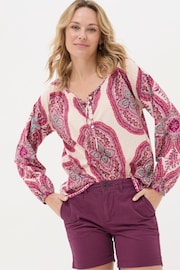 FatFace Purple Detail Paisley Blouse - Image 1 of 5