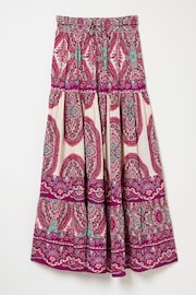 FatFace Purple Detail Paisley Maxi Skirt - Image 5 of 5