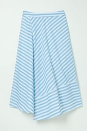 FatFace Judes Blue Robyn Striped Midi Skirt - Image 5 of 5