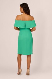 Adrianna Papell Green Neck-Chain Short Dress - Image 3 of 7