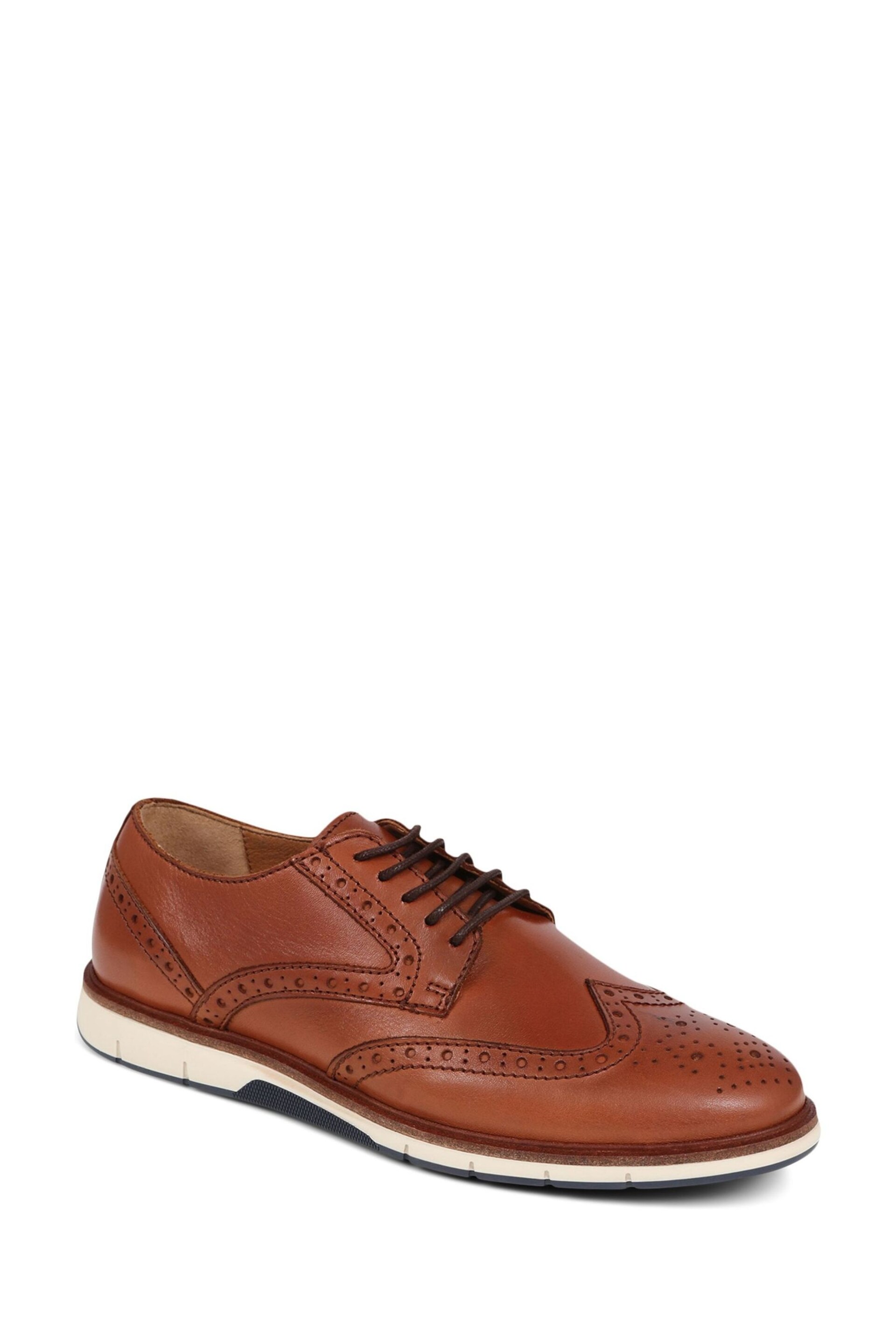 Jones Bootmaker Lingfield Leather Brown Brogues - Image 1 of 5