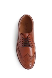 Jones Bootmaker Lingfield Leather Brown Brogues - Image 4 of 5