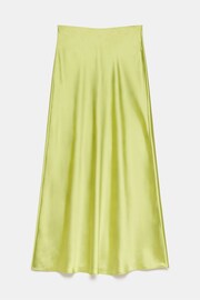 Mint Velvet Green Satin Maxi Slip Skirt - Image 4 of 4