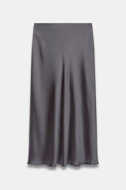 Mint Velvet Grey Satin Maxi Slip Skirt - Image 3 of 3