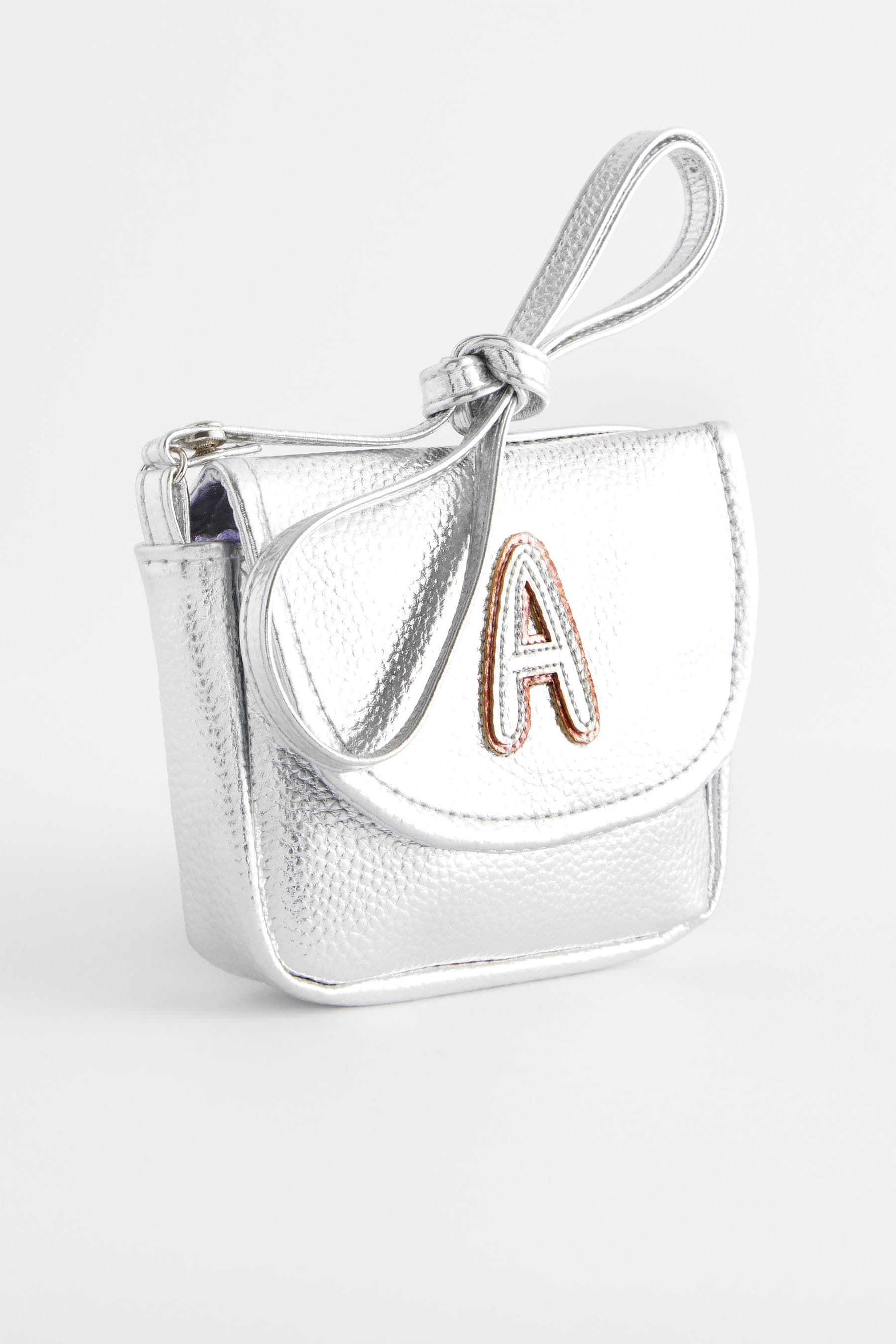 Silver metallic handbag 2025