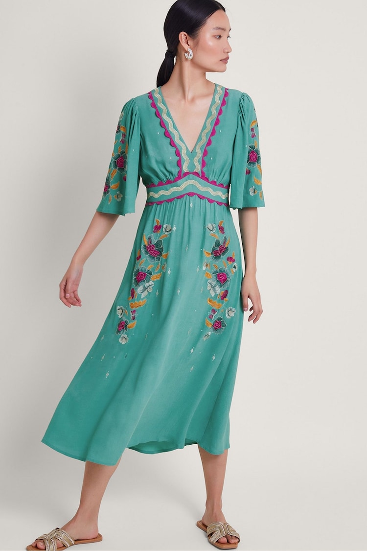 Monsoon Blue Betsy Tea Dress - Image 1 of 4