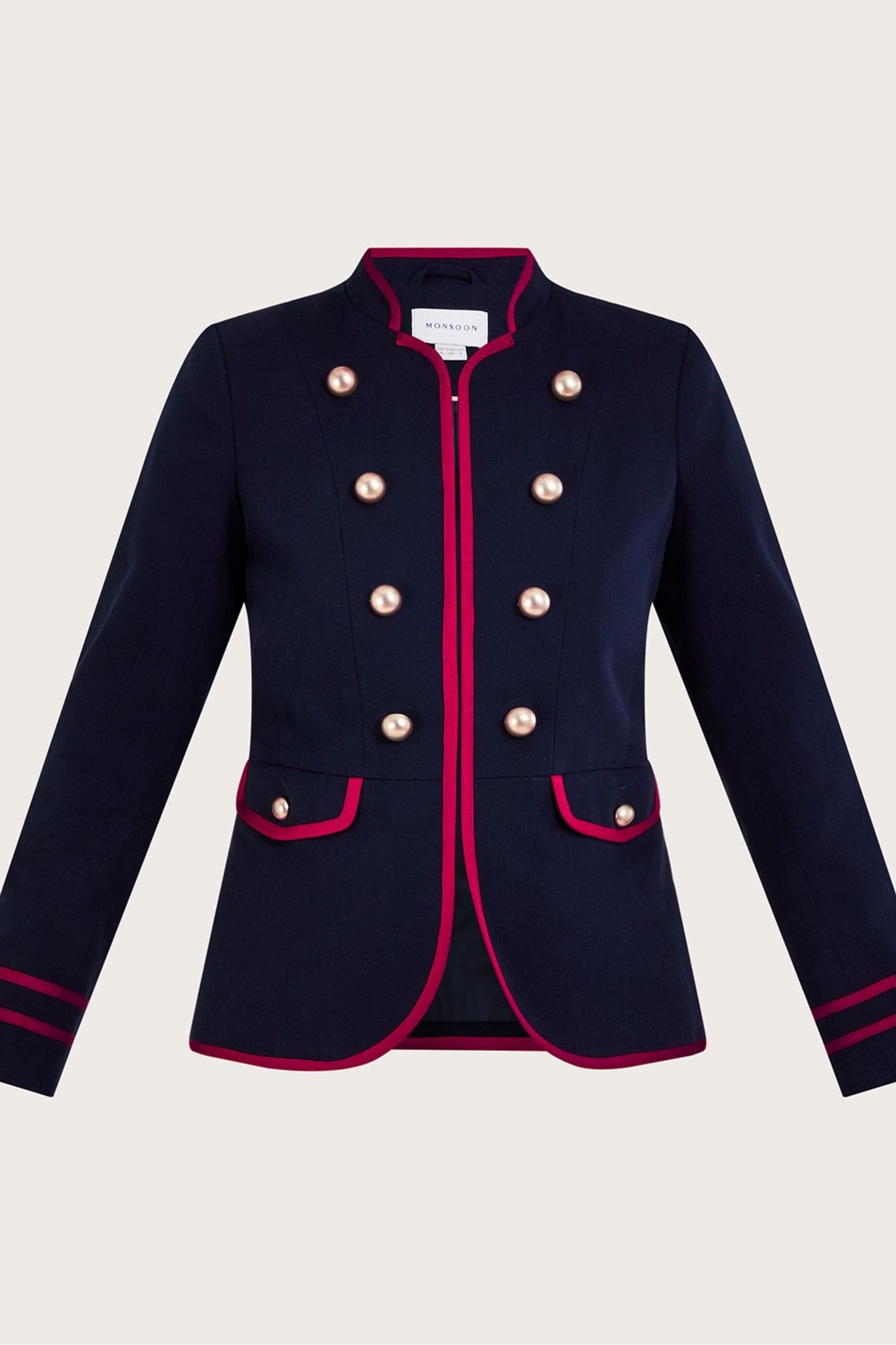 Ladies red military jacket deals
