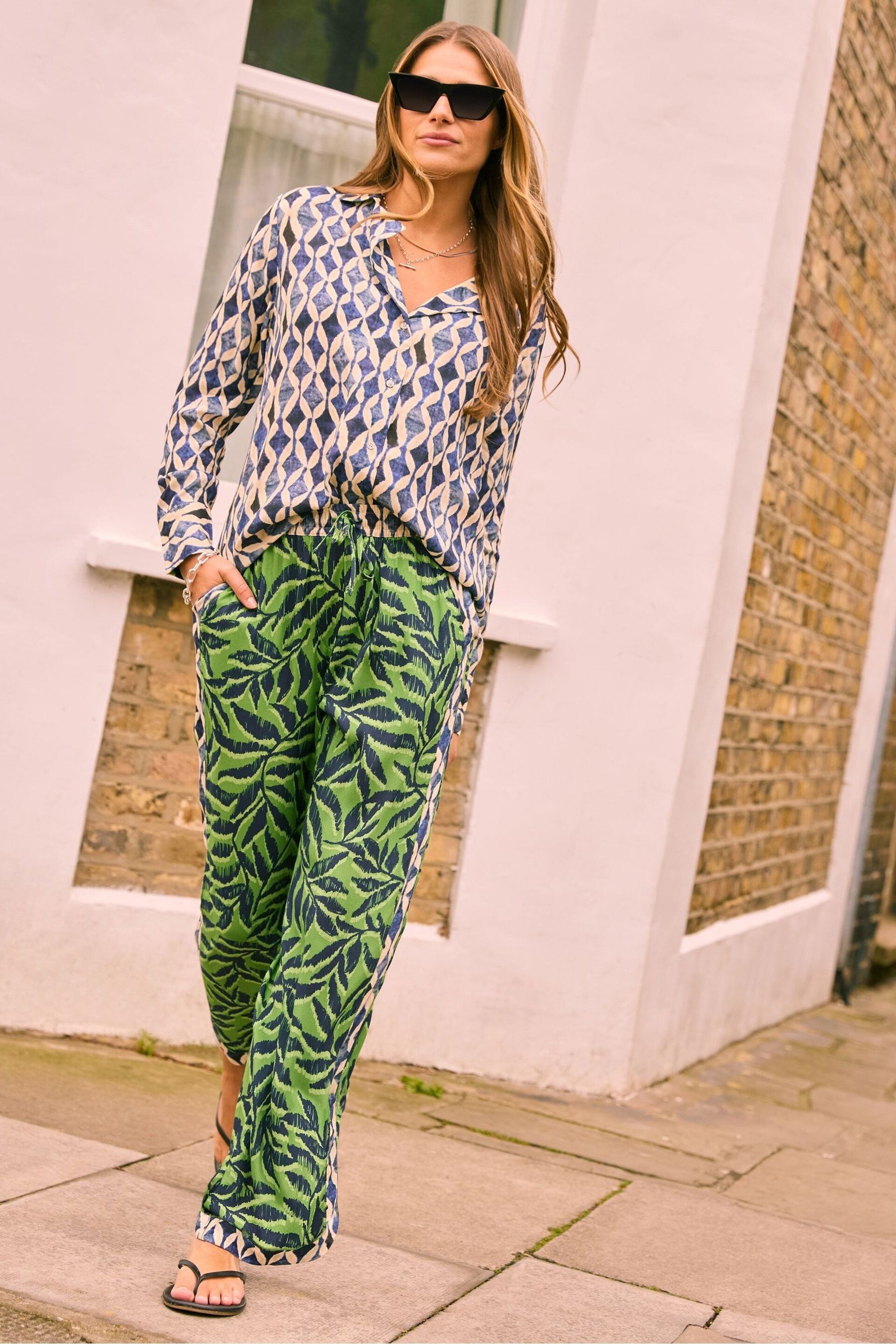 Baukjen Green Elin Trousers with Lenzing™ Ecovero™ - Image 1 of 5