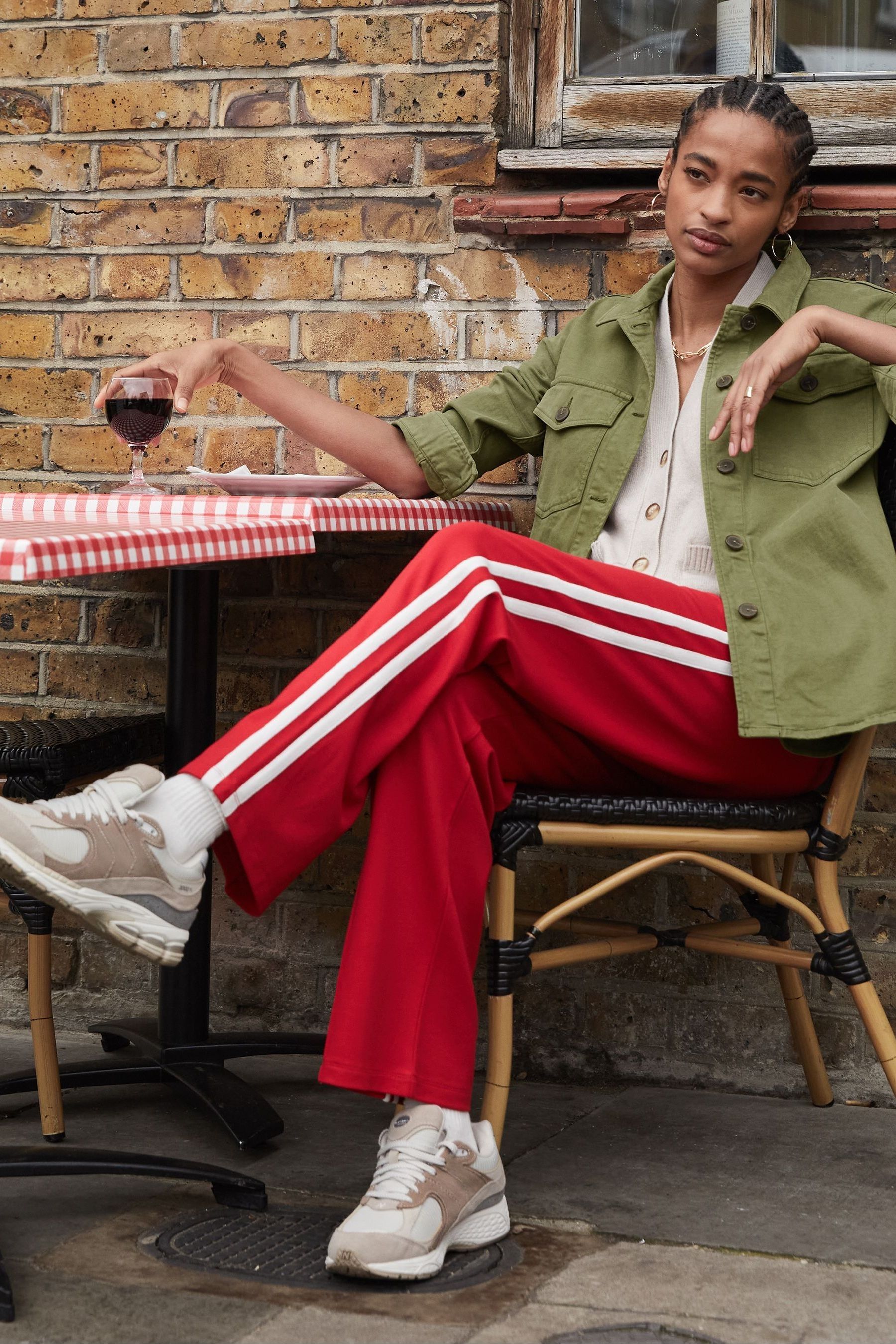 Next red trousers clearance